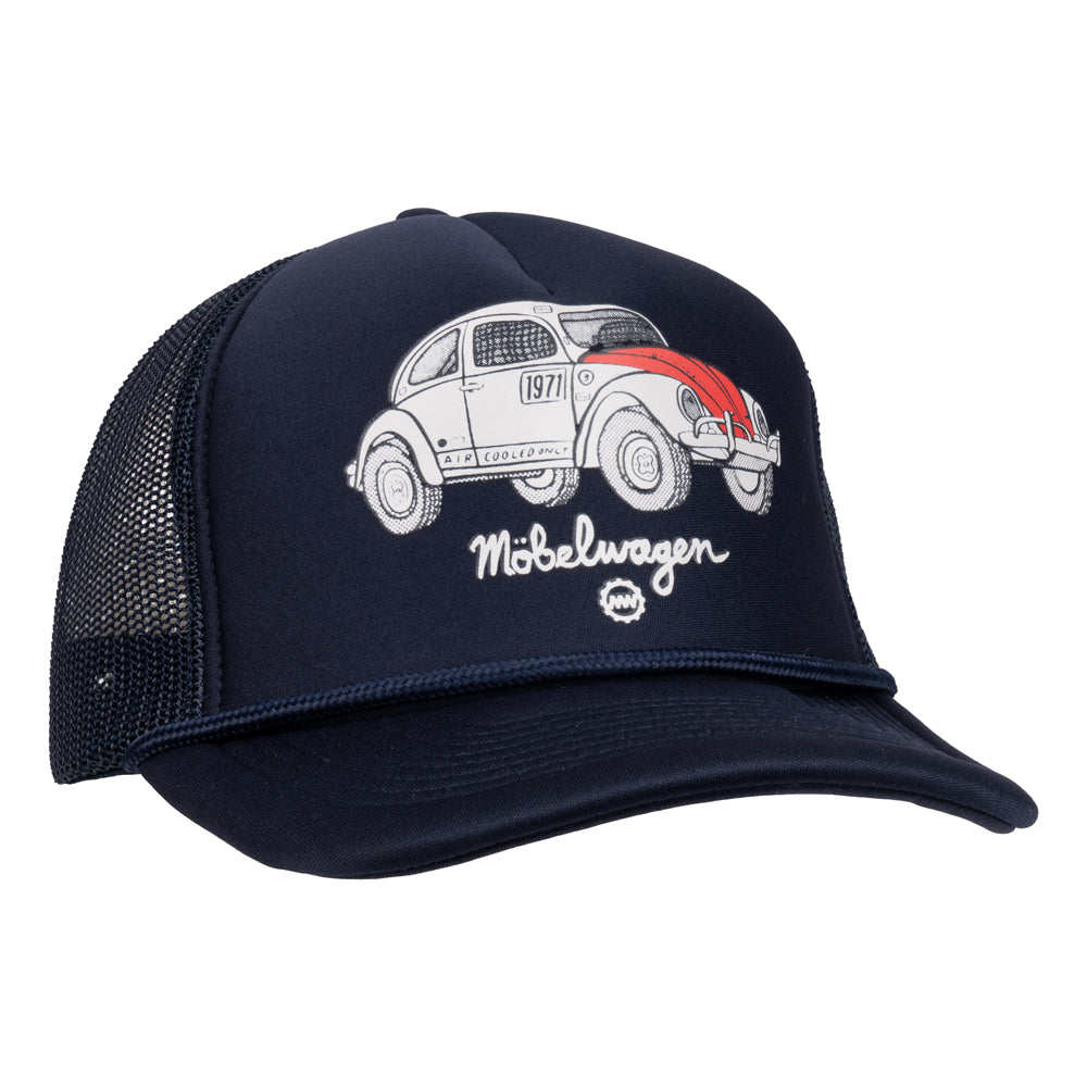 Navy Blue Baja Bug Snapback Hat