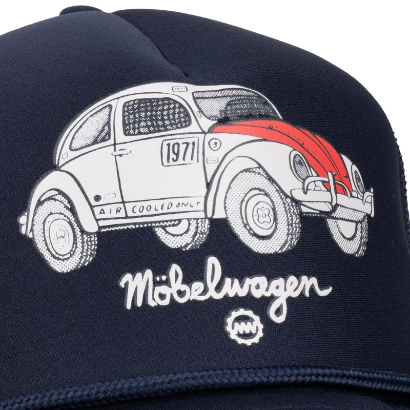 Navy Blue Baja Bug Snapback Hat